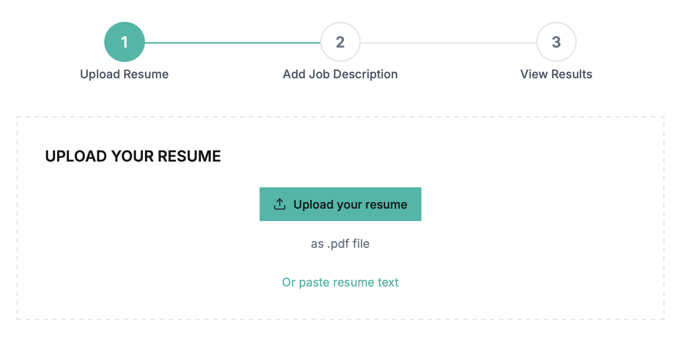 Upload Resume to CV Crafter